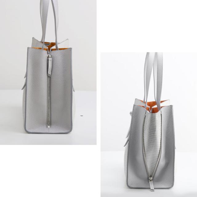 側面のファスナーで2つの形で使える