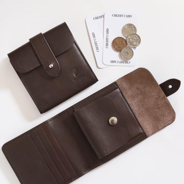 本革 財布 折り財布 mieno 牛革