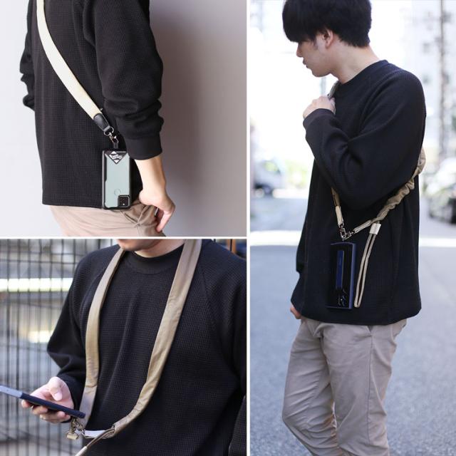 HALEINE アレンヌ 本革 スマホ ショルダーストラップ