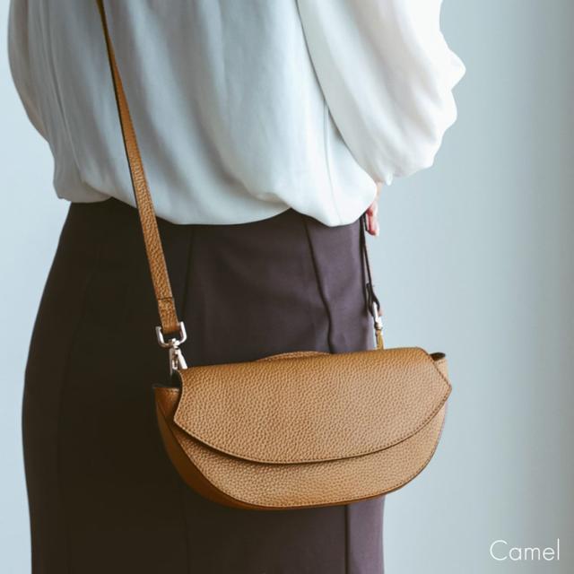 キャメル ブルー 青 水色 バッグ ショルダーバッグ