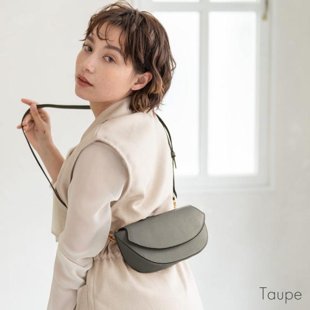 トープ ベージュ バッグ ポシェット ショルダーバッグ 小さめ 小さい