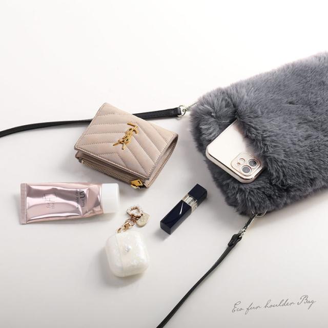 フェイクファー ショルダーバッグ バッグ レディース 軽量