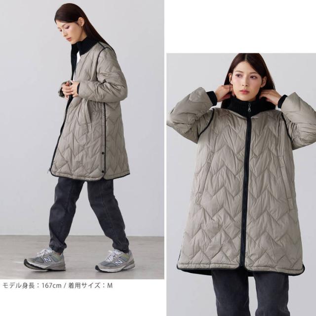 ダウンコート グレージュ