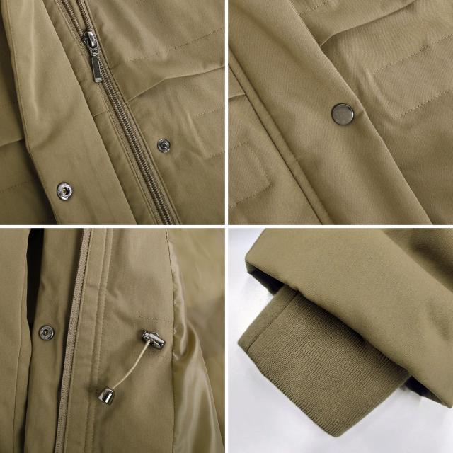 ダウンコート ファー 取り外し可能