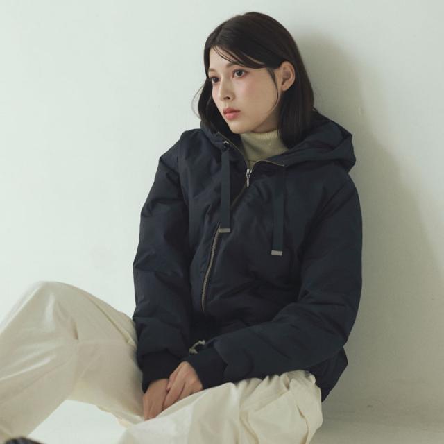 ダウンジャケット ショート丈 シームレス ダウン Filomo フィローモ 暖かい 防寒