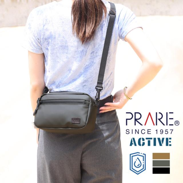 PRAIRIE プレリー 防水バッグ レディース アウトドア 防水 止水ファスナー 丈夫 ボディバッグ ショルダーバッグ