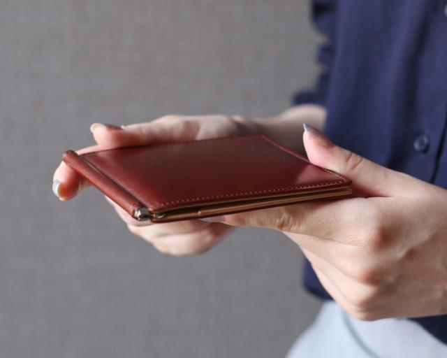 ナチュラルコードバン 日本製 マネークリップ レディース PRAIRIE プレリー 