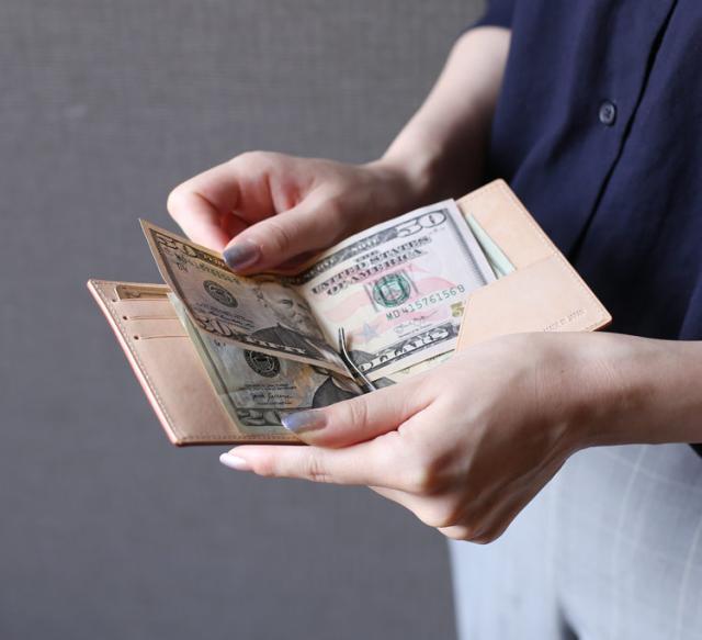 ナチュラルコードバン 日本製 マネークリップ レディース PRAIRIE プレリー