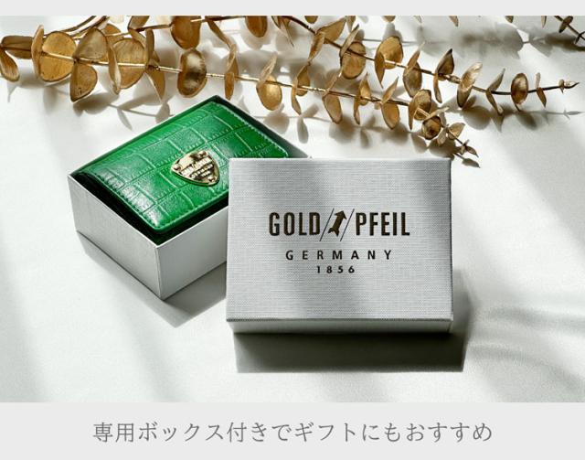 財布 レディース 三つ折り財布 GOLD PFEIL ギフト