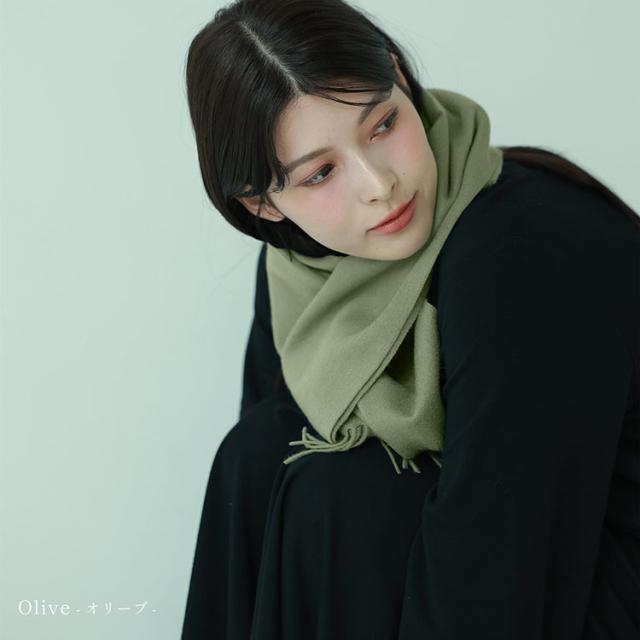 カシミヤ ブレンド マフラー filomo ベージュ チェック