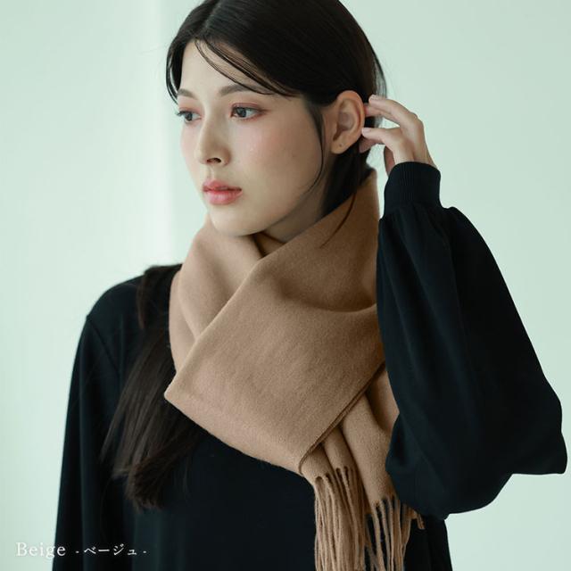 カシミヤ ブレンド マフラー filomo ネイビー チェック