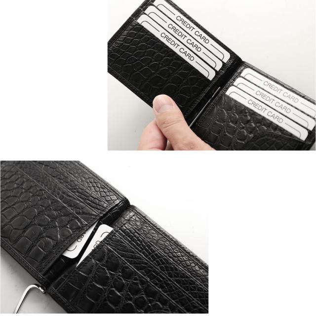 クロコダイルマネークリップの内装