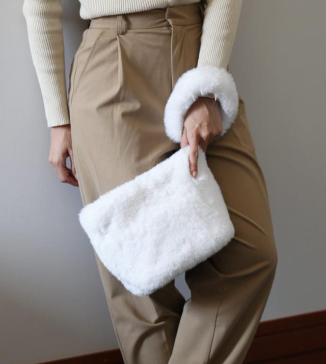 フェイクファー ショルダーバッグ バッグ レディース 女性 ファー ショルダー モカ おしゃれ