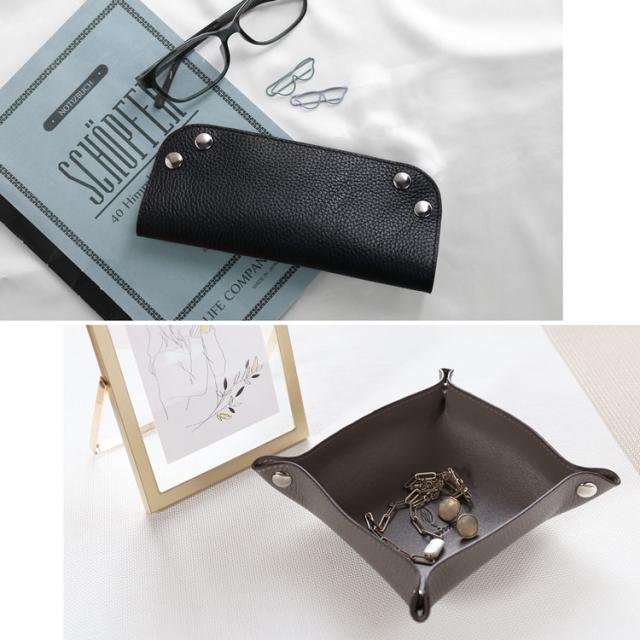 メガネケース 眼鏡ケース めがねケース マルチトレイ マルチトレー レザートレー 本革 レザー mieno