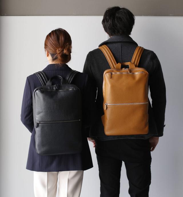 本革 牛革 リュックサック ビジネス カジュアル mieno ミエノ spira スピラ ブランド バックパック 通勤 通学 ノートパソコン A4 収納