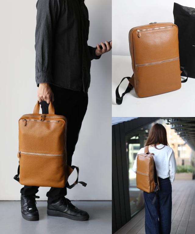 本革 牛革 リュックサック ビジネス カジュアル mieno ミエノ spira スピラ ブランド バックパック 通勤 通学 ノートパソコン A4 収納