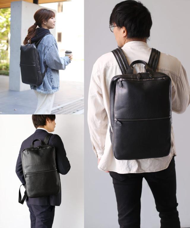 本革 牛革 リュックサック ビジネス カジュアル mieno ミエノ spira スピラ ブランド バックパック 通勤 通学 ノートパソコン A4 収納