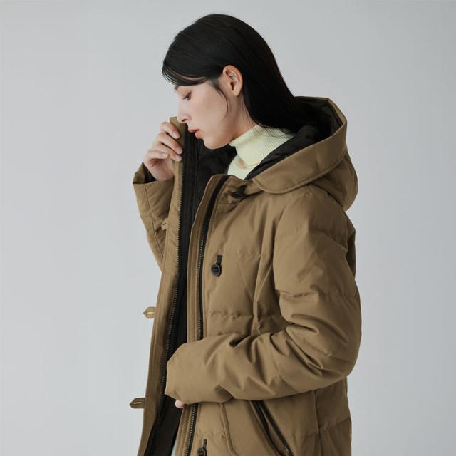 ダウンコート レディース フード付き