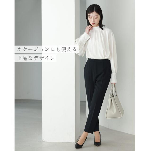 レディース ボトムス スラックス ブラック