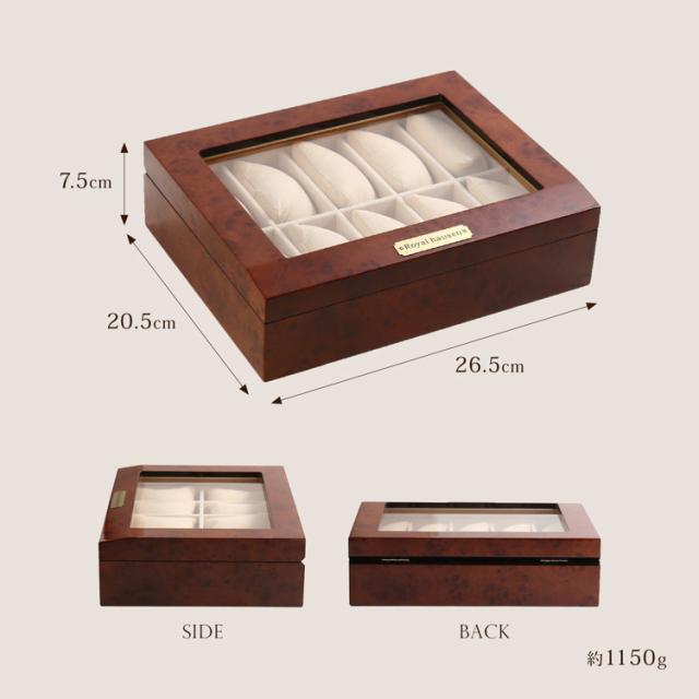 腕時計 収納ケース 10本 木製 時計 ディスプレイ 保管 コレクション