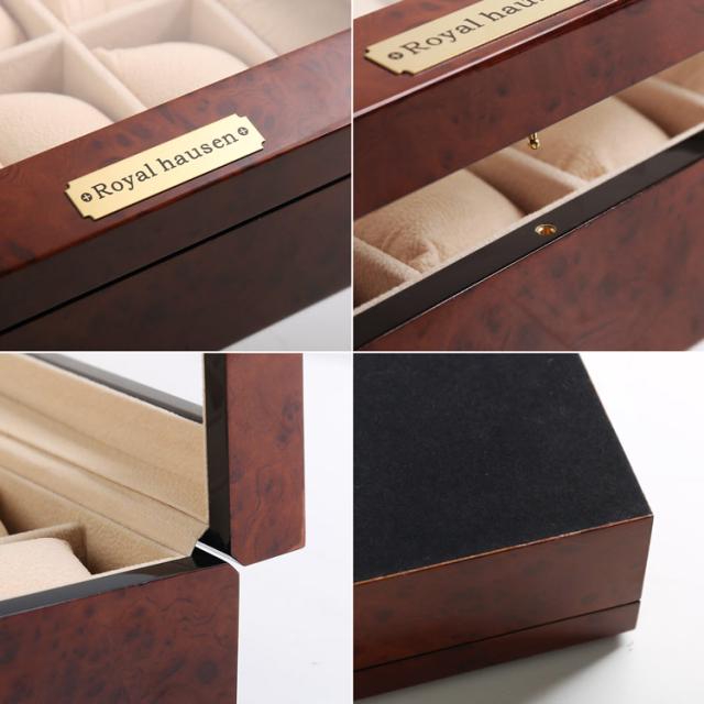 腕時計 収納ケース 10本 木製 時計 ディスプレイ 保管 コレクション