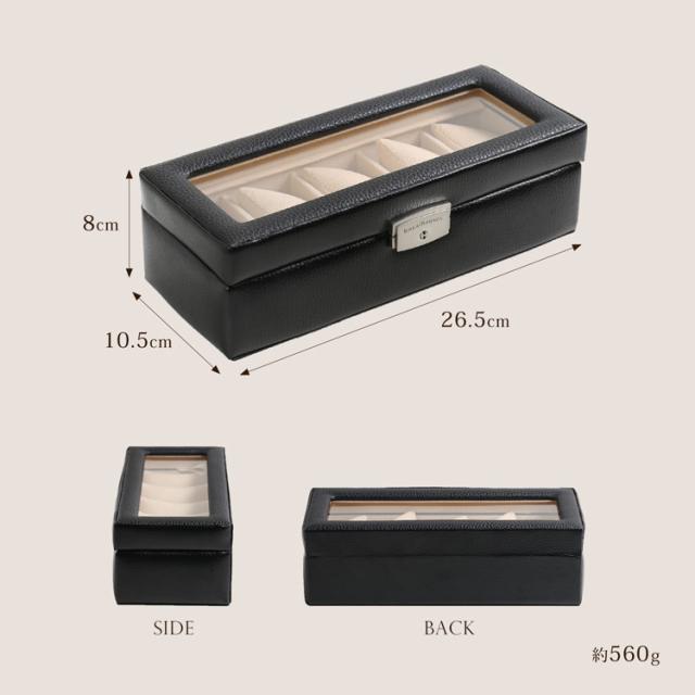 腕時計 収納ケース 5本 鍵付き 革 時計 ディスプレイ 保管 コレクション