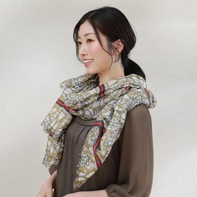 リネン カシミヤ ストール ガーゼ