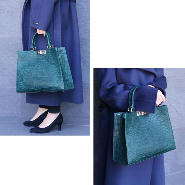 スモールクロコダイル2WAYトートバッグ