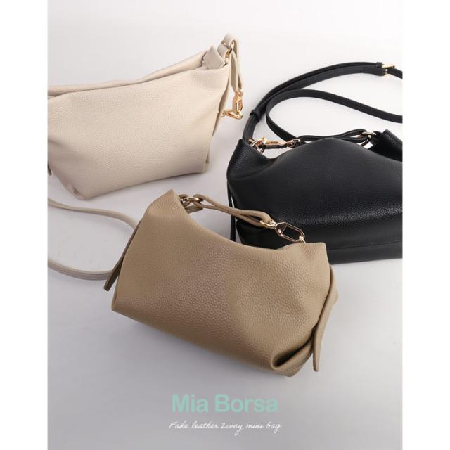 miaborsa 2WAY ショルダーバッグ 斜めがけ ミニバッグ レディース