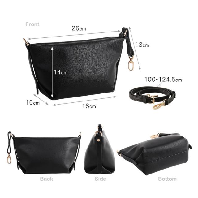 miaborsa 2WAY ショルダーバッグ 斜めがけ ミニバッグ レディース