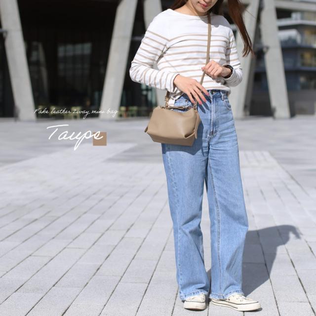 miaborsa 2WAY ショルダーバッグ 斜めがけ ミニバッグ レディース