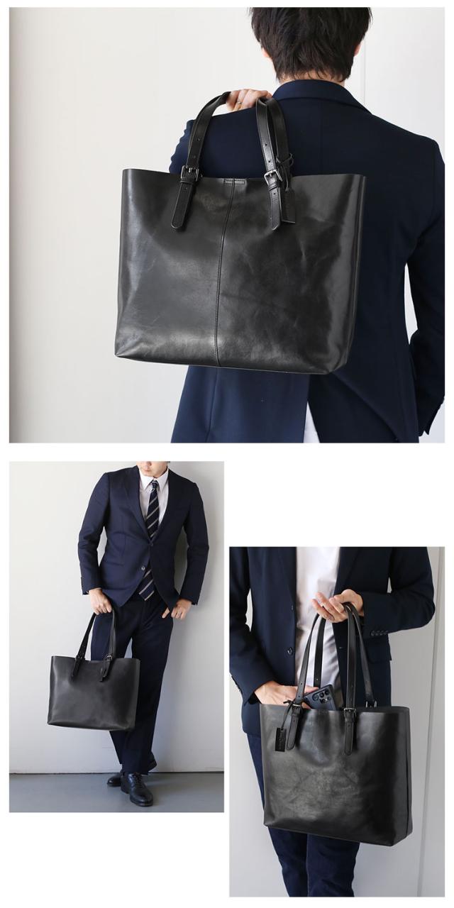 mieno本革軽量トートバッグ