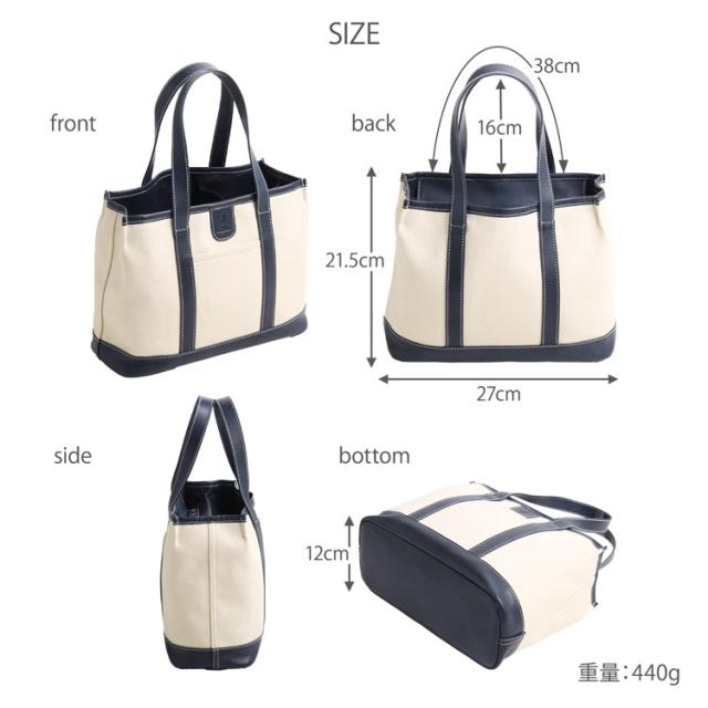 mieno 仕切り トートバッグ ハンドバッグ キャンバス レザー サイズ