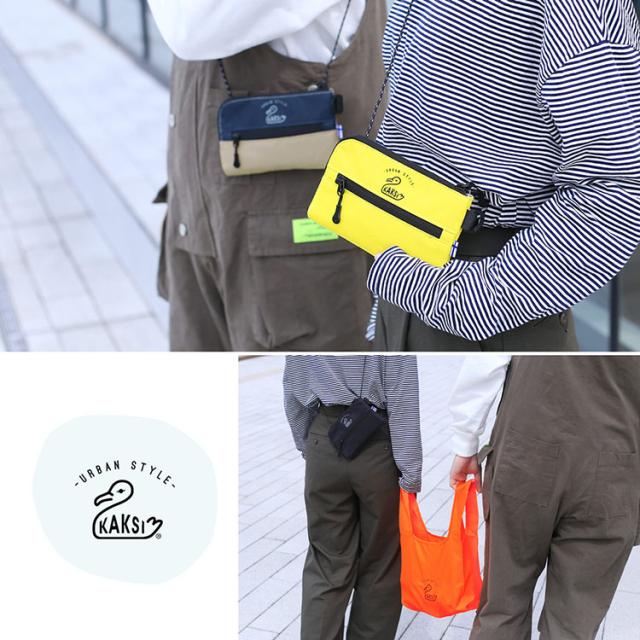 kaksi ミニショルダー バッグ ポーチ キーセーフ ポケット