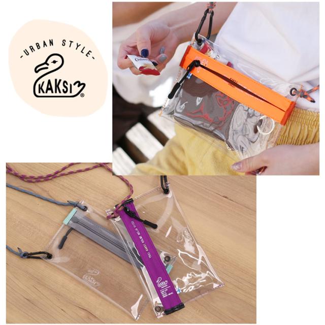 kaksi クリアポーチ 蛍光 ビビットカラー