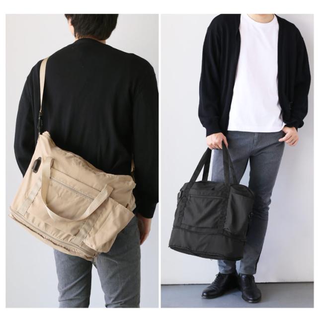 旅行バッグ ボストンバッグ USBポート 斜め掛け 大容量