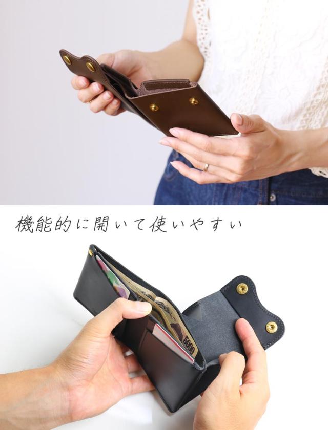 Jamale 財布 牛革 コンパクト 小さい