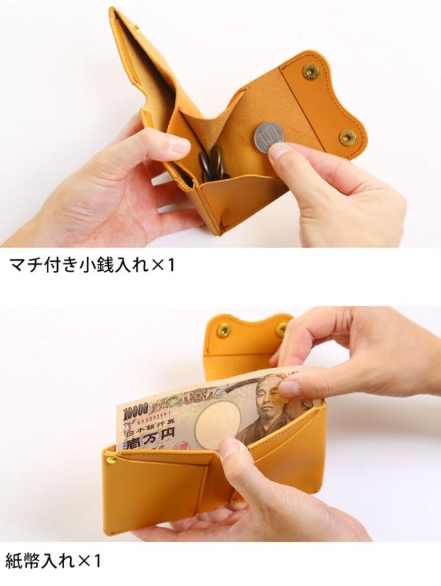 Jamale 財布 牛革 コンパクト 小さい