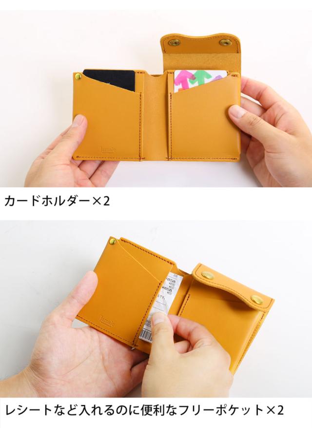 Jamale 財布 牛革 コンパクト 小さい