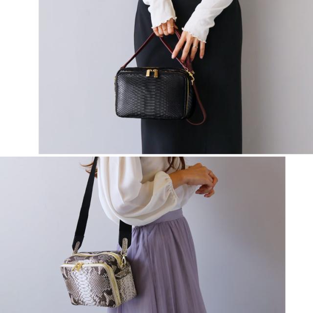 パイソン ショルダーバッグ レザーバッグ