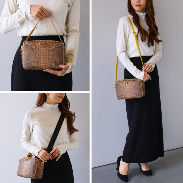 パイソン ショルダーバッグ 3way バッグ