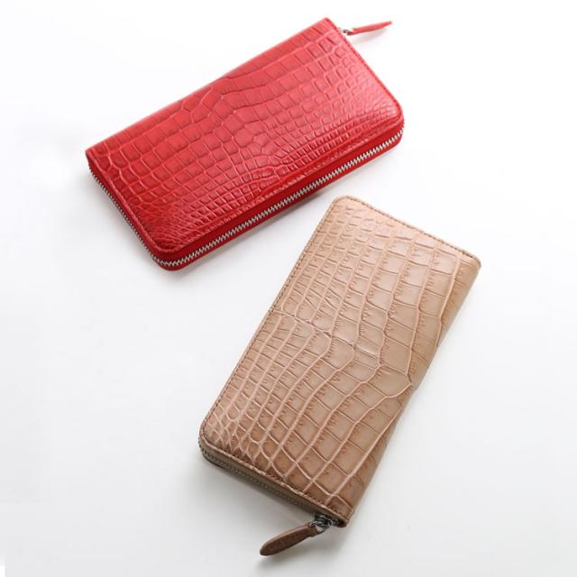 ナイルクロコダイルラウンド長財布