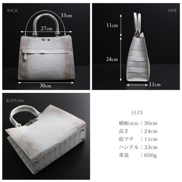 ミディアムサイズのヒマラヤクロコダイルハンドバッグ