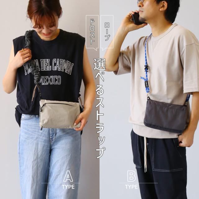 miaborsa サコッシュ アウトドア 選べる ストラップ