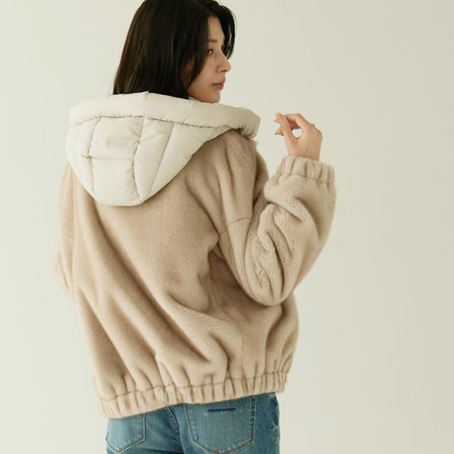 ファージャケット エコファー ふわふわ