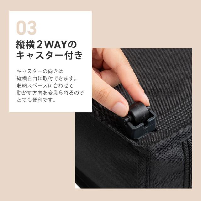 ベッド下 収納ケース 薄型 スリム キャスター付き 2個セット