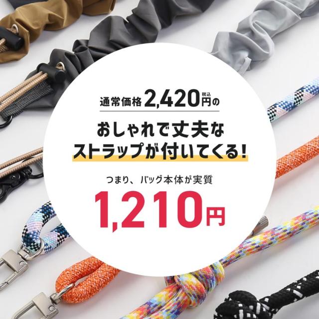 ショルダーストラップが付いてくる