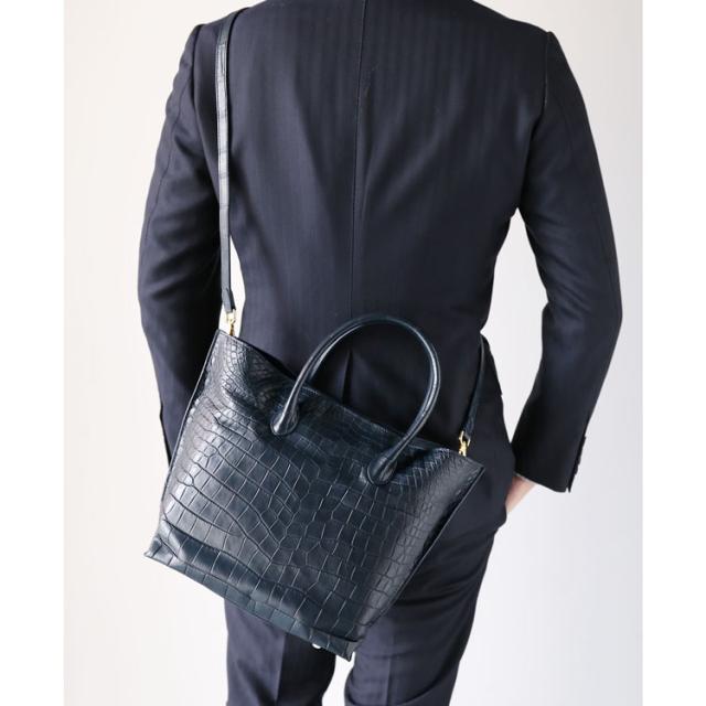 クロコダイル ハンドバッグ 2WAY ショルダー ワニ レザー