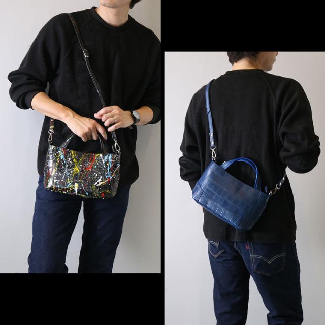 日本製クロコダイル2wayショルダーバッグ