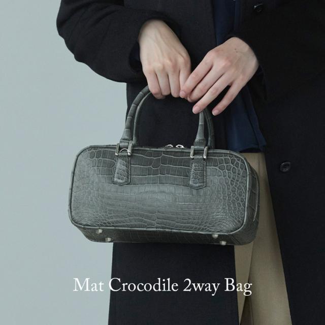 クロコダイル マット加工 2wayバッグ